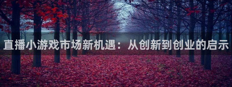 蓝冠娱乐2首页登录：直播小游戏市场新机遇：从创新到创业的启示