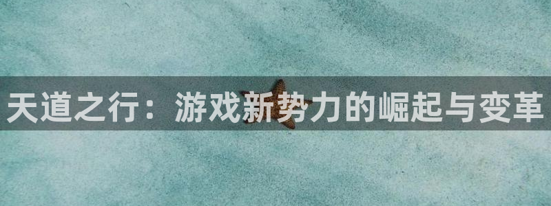 蓝冠娱乐登录网址：天道之行：游戏新势力的崛起与变革